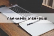 广东麻将多少种胡（广东麻将款款胡）