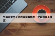 中山大型电子游戏公司有哪些（中山游戏工作室）