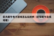巨大犀牛电子游戏怎么玩的啊（巨型犀牛在线观看）