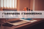 广东麻将的最佳搭配（广东麻将的牌型和叫法）